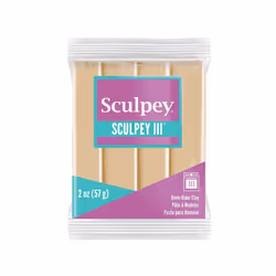 Polyform Sculpey III Polymer Oven-Bake Clay Tan Non Toxic 2 oz. bar