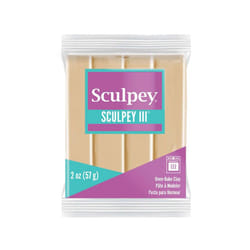 Polyform Sculpey III Polymer Oven-Bake Clay  Tan  Non Toxic  2 oz. bar