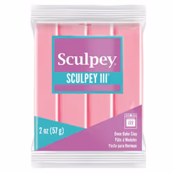 Sculpey III Polymer OvenBake Clay Dusty Rose Non Toxic 2 oz bar Great for modeling sculpting holiday DIY mixed media ...