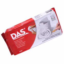 White 1 kg Air Hardening Modelling Clay, Non Bake, Ready To Use, Suitable for All Ages, Ideal for Professionals & Hobbyists
