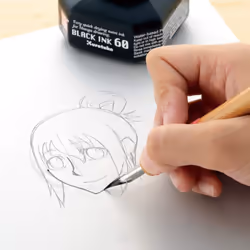 Kuretake Zig Cartoonist Highly Opaque Pen Ink  Black