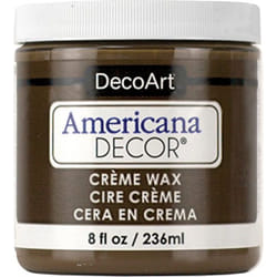 Deco Art ADM8-07-36 Americana Decor Creme Wax  8 Fl. Oz  Deep Brown
