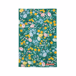 Easter Egg Hunt Green Tea Towel