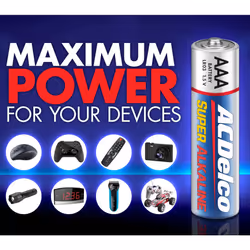 AAA Super Alkaline Batteries, 60-Count