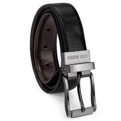 Steve Madden boys Reversible Belt for Kids  Black/Brown/Perforated  Small