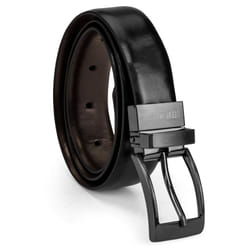 Steve Madden boys Reversible Belt for Kids  Black/Brown  Large