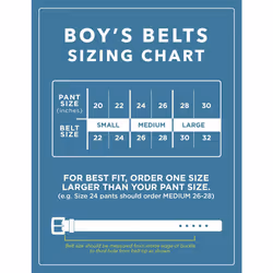 Steve Madden boys Belt for Kids  Black/Perforated  Medium