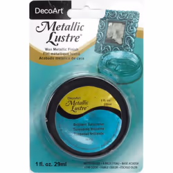 Deco Art Metallic Lustre Wax Finish  1 oz  Brilliant Turquoise