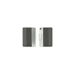 Griffin iPad Mini 4 SnapBook Folio Cover With Removable Case Grey Silver Dots