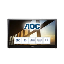 AOC 59 Series I1659FWUX computer monitor 39.6 cm (15.6") 1920 x 1080 pixels Full HD LCD Black