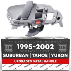 Interior Front & Rear Driver Door Handle - Compatible with 1988-2000 Chevrolet GMC C1500  K1500  C2500  K2500  K3500  92-94 Blazer  95-99 Tahoe; GMC 0