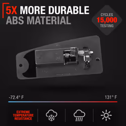 Extended Cab Door Handle | Rear Passenger Door Handle Compatible with 1999-2007 Chevrolet Silverado 1500 2500; 99-07 GMC Sierra 1500 2500 01-07 Sierra
