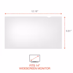 Innovera Blackout Privacy Filter for 14"" Widescreen Laptop  16:9 Aspect Ratio