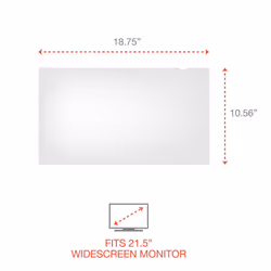 Innovera Blackout Privacy Filter for 21.5"" Widescreen Flat Panel Monitor  16:9 Aspect Ratio