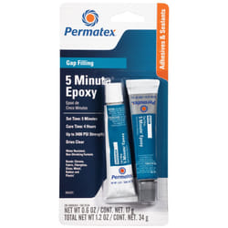 Permatex 84201 PermaPoxy 5 Minute General Purpose Epoxy  Two 0.6 oz. Tubes
