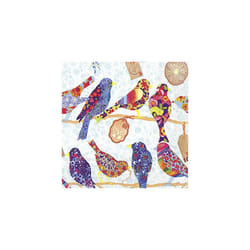 Bloomy Birds Light Blue 3ply Luncheon Napkin 20pk