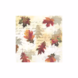 IHR Autumnal Leaves Printed Cocktail Paper Napkin 20-Pack 3-Ply