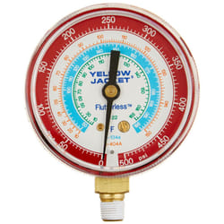Yellow Jacket 49015 2-1/2"" Gauge (Degrees F)  Red Pressure  0-500 psi