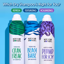 Not Your Mother's Clean Freak Unscented Dry Shampoo (3-Pack) - 7 oz - Dry Shampoo Instantly Absorbs Oil - Hair Essentials for All Hair Types