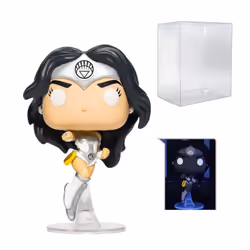 Wonder Woman 80th Anniversary White Lantern Glow-in-The-Dark Pop! Vinyl Figure - Entertainment Earth Exclusive (Bundled with ...