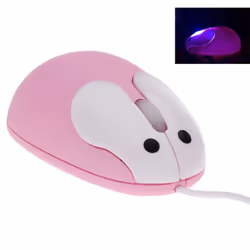 BestFire Cute Rabbit Lovely Design Portable USB 1200 DPI Wired Small Optical Mouse Desktop Mouse Laptop Mouse Tablet Mouse ...