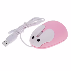 BestFire Cute Rabbit Lovely Design Portable USB 1200 DPI Wired Small Optical Mouse Desktop Mouse Laptop Mouse Tablet MouseÂ  for Women Children...