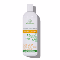 Wild Naturals Organic Body Wash  Moisturizing  Exfoliating Wash for Sensitive Dry Itchy Skin  Hydrating Hypoallergenic Body W ...