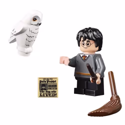 LEGO 2018 Harry Potter Minifigure - Harry Potter (with Owl Broom & Wa