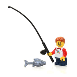 LEGO Outdoor Adventure Minifigure - Camper Boy Child (with Fishing Pol