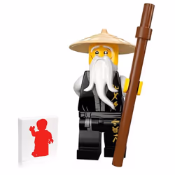 LEGO NINJAGO Minifigure - Master Sensei Wu (Legacy) with Brown Staff 70670