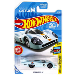 Hot Wheels 2018 50th Anniversary Legends of Speed Porsche 917 LH 124/365  Light Blue