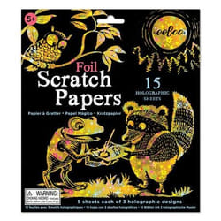 eeBoo Foil Scratch Papers Art paper 15 sheets