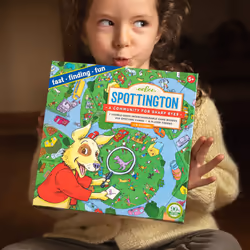 eeBoo: Spottington Board Game  Develops Observational Skills  Focus and Speed  Fast  Finding and Fun  for 1 to 6 Players  Perfect for Ages 5 and up