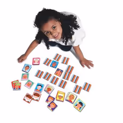 eeBoo I Never Forget a Face Matching & Memory Game Board game