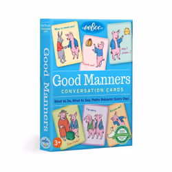 eeBoo Good Manners Conversation Cards, Card Game, Learning, 3 yr(s), Family game