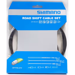 SHIMANO Optislick Derailleur Cable and Housing Set Black One Size
