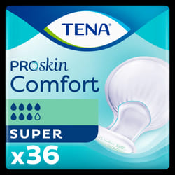 TENA Proskin Comfort Super - Pack of 36 - Incontinence Pads