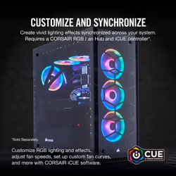 Corsair Â CO-9050071-WW LL120 120 mm Dual Light Loop RGB LED PWM Fan - Black
