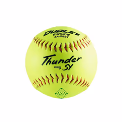 Spalding Sports Div Russell 247451 12 in. Dudley ASA Poly Core Synthetic Cover Thunder SY Softball - Pack of 6