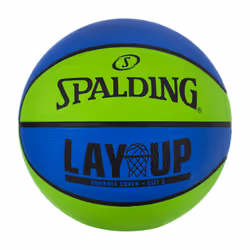Spalding Lay-Up Mini Outdoor Blue/Green Basketball 22"