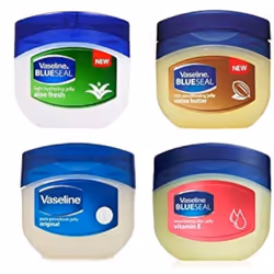 Vaseline Blue Seal Series Variety 4 PackCocoa Butter Vitamin E Aloe fresh Original