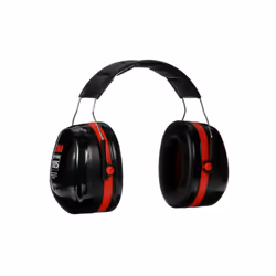 3M Standard Earmuffs  Black/Red  Over The Head