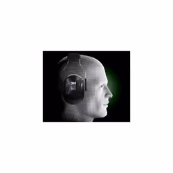 3M Standard Earmuffs  Black/Red  Over The Head