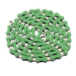 YBN S410 Bicycle Chain (1-Speed  1/2 x 1/8-Inch  112L) Two Tone  Green