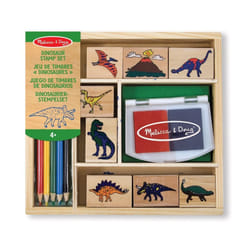 Melissa & Doug Wooden Stamp Set - Dinosaurs