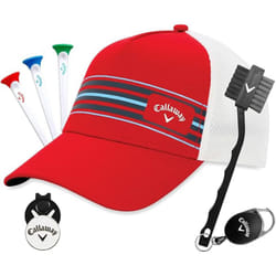 Callaway Golf Hat Gift Set Stripe Mesh Red