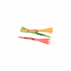 Performance 2.75 Plastic Golf Tees, Neon Mix, 30 Pack
