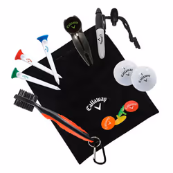 Callaway On-Course Golf Accessories Gift Set with Golf Club Brush & Di