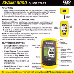 IZZO SWAMI 6000 GOLF GPS +38,000 PRELOADED COURSES / BLUE +FREE GIFT PACK