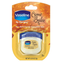 Vaseline Lip Therapy Lip Balm Mini, Creme Brulee, 0.25 oz